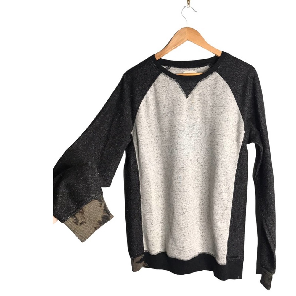 Civil Society | Bleach Tie Dye Detailing Two tone Crewneck sweater •